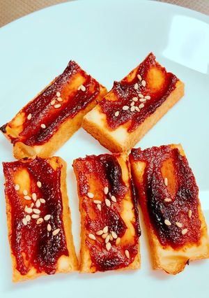 5分で出来る！カリッふわっ♡厚揚げの田楽-レシピのメイン写真