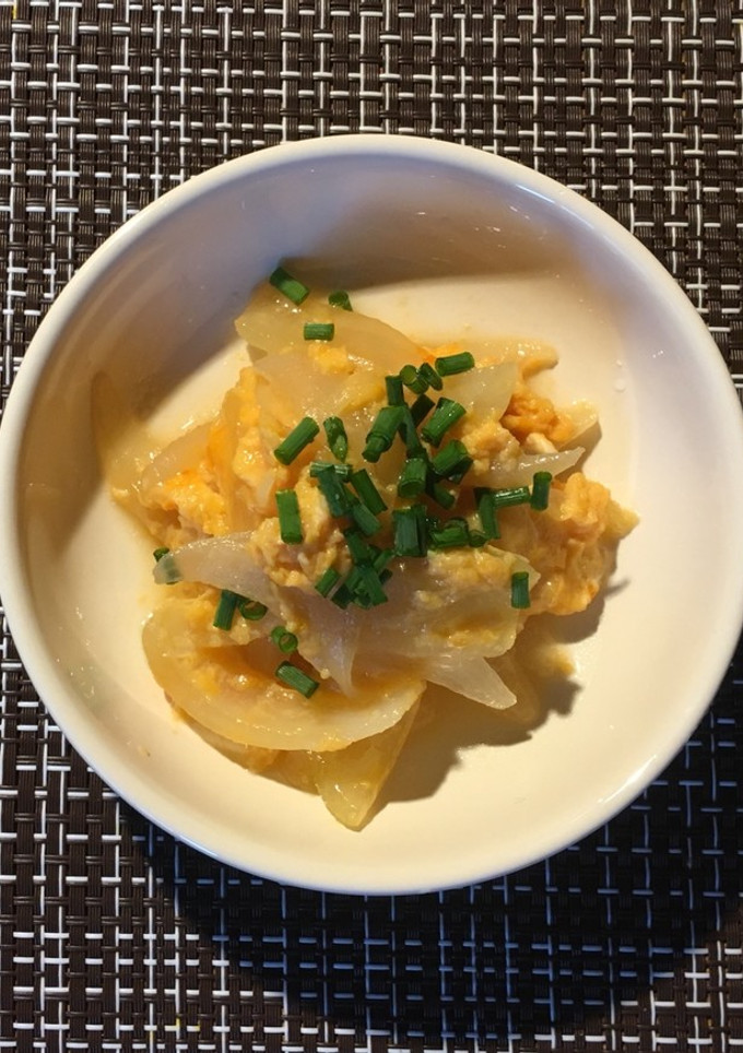 【液みそ あらだし】玉ねぎの卵とじ-レシピのメイン写真