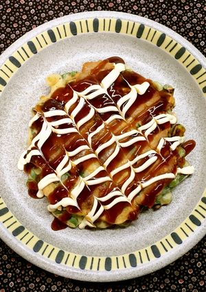 米粉でシンプルねぎ焼き＋豚バラ肉-レシピのメイン写真