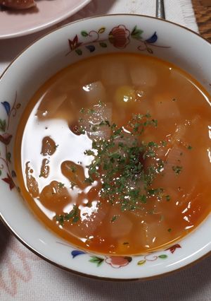 三色豆のイタリアンスープ-レシピのメイン写真