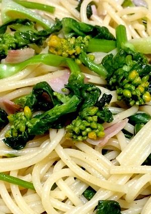 菜花とベーコンの和風パスタ-レシピのメイン写真