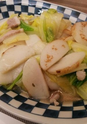 【時短】かまぼこと白菜の中華炒め-レシピのメイン写真