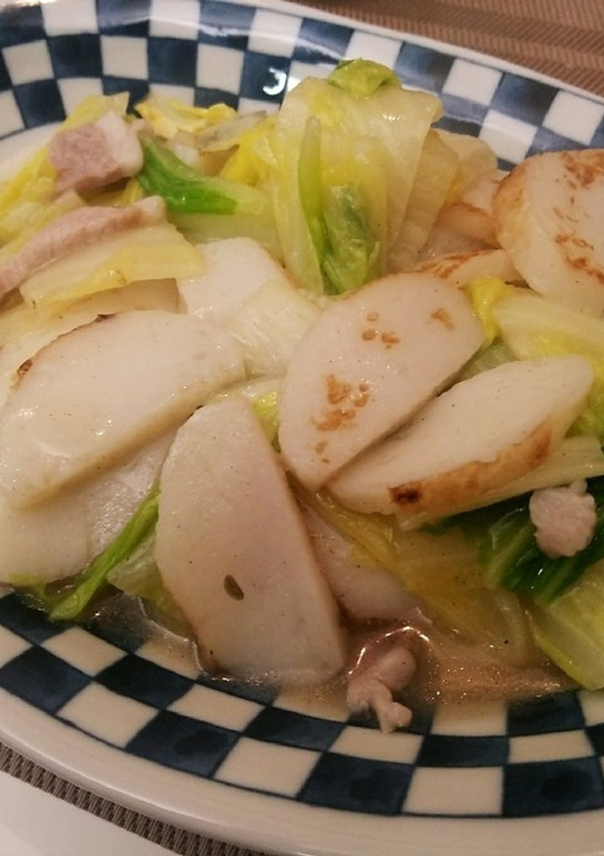 【時短】かまぼこと白菜の中華炒め-レシピのメイン写真