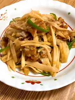 たけのこと豚肉のオイスターソース炒め-レシピのメイン写真