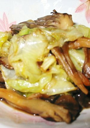 ～舞茸とレタスをサッとバター醤油で～-レシピのメイン写真