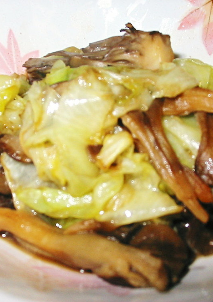 ～舞茸とレタスをサッとバター醤油で～-レシピのメイン写真