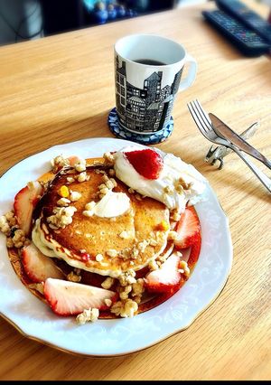 フルグラの食感楽しいパンケーキ♡-レシピのメイン写真