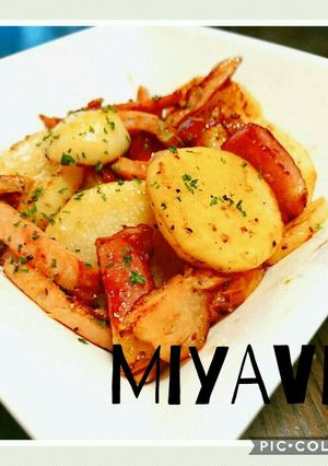 長芋とベーコンのバター醤油炒め♡-レシピのメイン写真