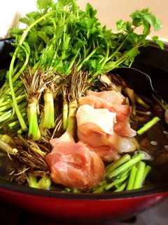 根っこの旨味♡せり鍋-レシピのメイン写真