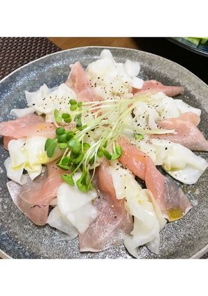 かぶと生ハムのカルパッチョ風-レシピのメイン写真