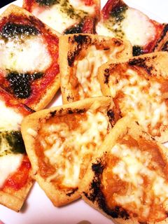 糖質制限!おつまみにおやつに油あげピザ☆-レシピのメイン写真