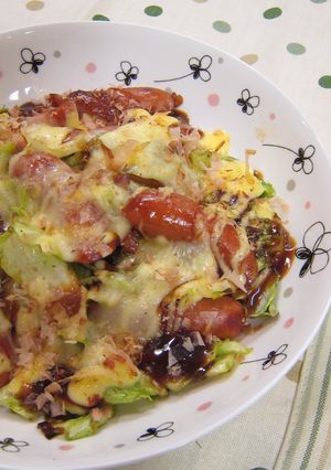 キャベツとウインナーのお好み焼き風☆-レシピのメイン写真