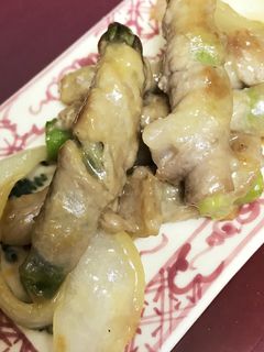アスパラ豚巻き こってりオイマヨ炒め-レシピのメイン写真
