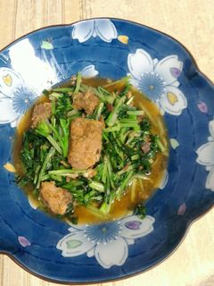 水菜と鯖缶の炒めもの-レシピのメイン写真