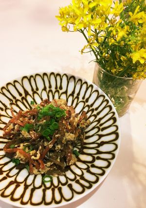 大好きな春の味！つくしの卵とじ-レシピのメイン写真