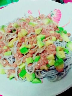 アボカド納豆素麺-レシピのメイン写真