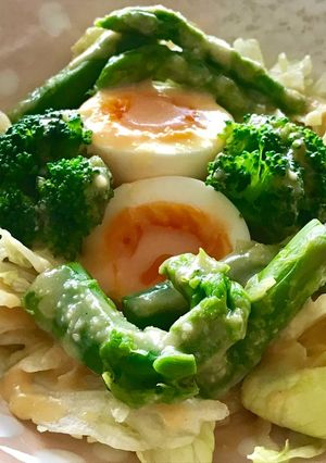 春野菜のサラダ♡和風シーザードレッシング-レシピのメイン写真