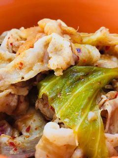 レンジで簡単♡キャベツ豚キムチ-レシピのメイン写真