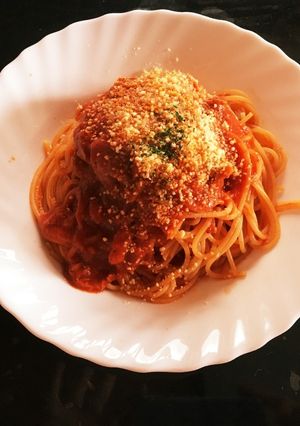 ツナとトマトのシンプルパスタ-レシピのメイン写真
