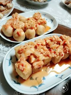 簡単 厚揚げの甘酢キムチだれ 台湾料理-レシピのメイン写真