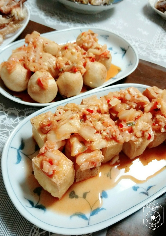 簡単 厚揚げの甘酢キムチだれ 台湾料理-レシピのメイン写真