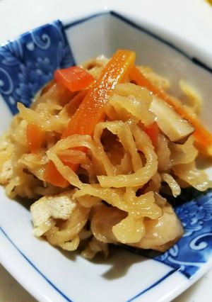 切り干し大根と油揚げの煮物-レシピのメイン写真