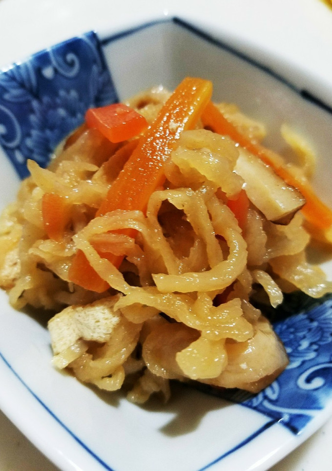 切り干し大根と油揚げの煮物-レシピのメイン写真