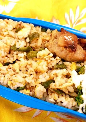 油揚げとピーマンで作る和風炒飯-レシピのメイン写真