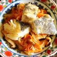 鱈と生野菜で南蛮漬け