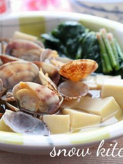あさりと高野豆腐の白だしさっと煮-レシピのメイン写真