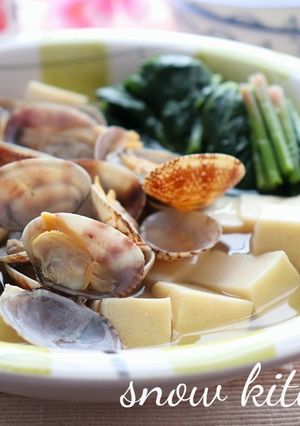 あさりと高野豆腐の白だしさっと煮-レシピのメイン写真