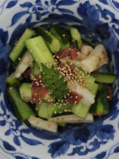 春掘り長芋と胡瓜の梅和え-レシピのメイン写真