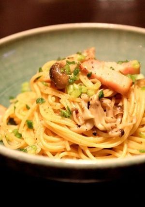 ワンパン！簡単！キノコとベーコンのパスタ-レシピのメイン写真