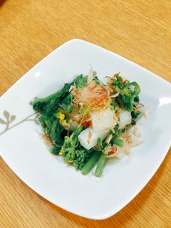 菜の花と長芋のおかか和え-レシピのメイン写真