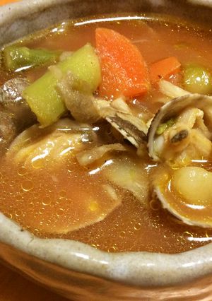 アサリのミネストローネ-レシピのメイン写真