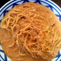 超簡単プチ贅沢蟹クリームパスタ-レシピのメイン写真