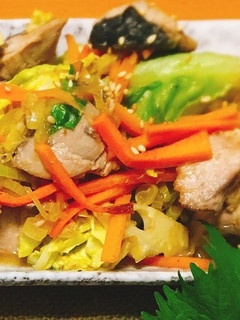 春キャベツとぶりの生姜ぽん酢炒め-レシピのメイン写真