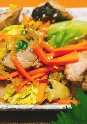 春キャベツとぶりの生姜ぽん酢炒め-レシピのメイン写真
