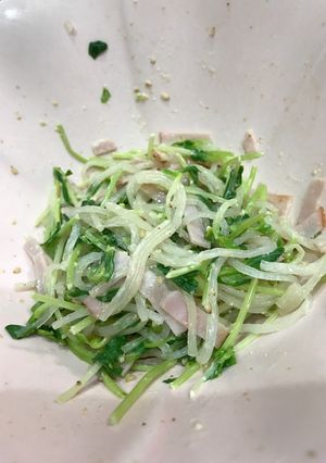 豆苗の春雨サラダ-レシピのメイン写真