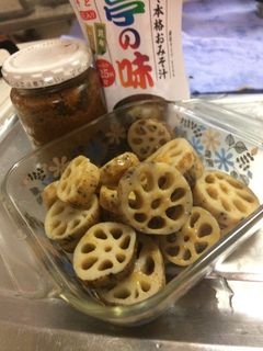 蓮根の柚子胡椒味噌和え-レシピのメイン写真