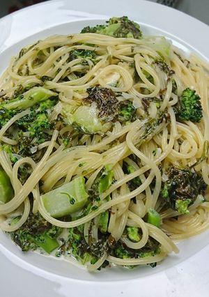 岩のりクリームソースパスタo(^o^)o-レシピのメイン写真