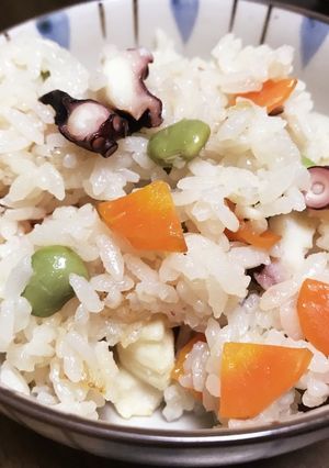 タコの炊き込みご飯-レシピのメイン写真