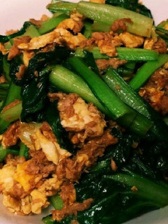 小松菜のツナたま炒め~カレー風味~-レシピのメイン写真