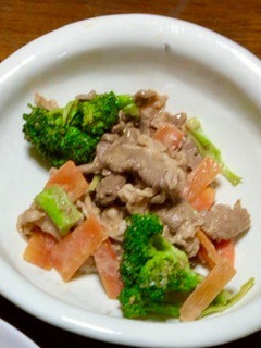 しゃぶしゃぶ牛肉とブロッコリーの和え物-レシピのメイン写真