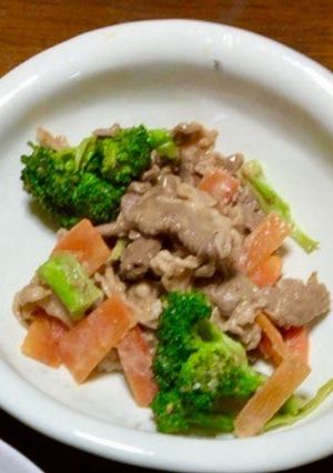 しゃぶしゃぶ牛肉とブロッコリーの和え物-レシピのメイン写真