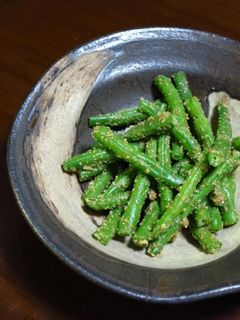 我が家の減塩 いんげんのごま和え-レシピのメイン写真