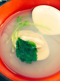 白だしではまぐりのお吸い物-レシピのメイン写真