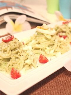 特製アボカドドレッシングの冷製パスタ-レシピのメイン写真