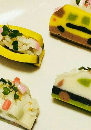 端午の節句に 簡単!かまぼこトミカ寿司-レシピのメイン写真