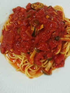 ムール貝ワイン蒸し風缶詰めでトマトパスタ-レシピのメイン写真